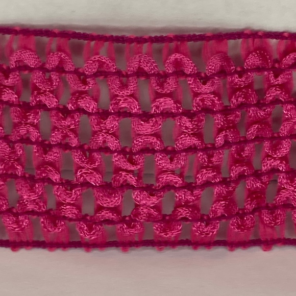 Light Purple Elastic Crochet Trim 1 3/4" 5 Yards Sewing Ribbon Crafts - Picture 1 of 10